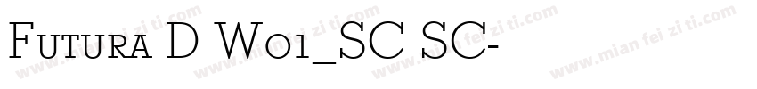 Futura D W01_SC SC字体转换